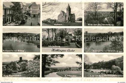 Hattingen Ruhr Rathaus Schulenburg Ruhrpartie Strandbad Burg Blankenstein Brueck