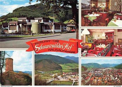 Hausach Restaurant Cafe Schwarzwaelder Hof Gastraeume Burgturm Panorama