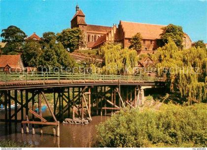 Havelberg Blick zum Dom und zur Havelbruecke