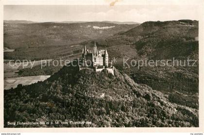 Hechingen Fliegeraufnahme Burg Hohenzollern