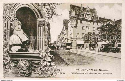 Heilbronn Neckar Kaethchenhaus mit Kaetchen von Heilbronn