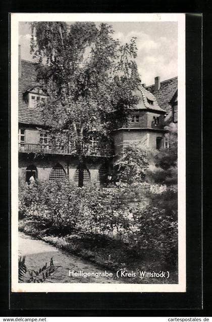 AK Heiligengrabe, Garten eines grossen Gebäudes
