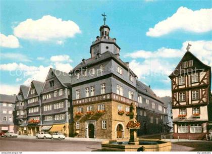 Herborn Hessen Marktplatz mit Rathaus