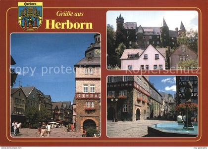 Herborn Hessen Schloss Marktplatz Rathaus Brunnen