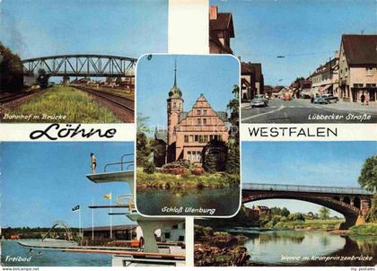 Loehne Detmold NRW Bahnhof Bruecke Luebecker Strasse Schloss Ulenburg Freibad We