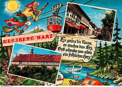Herzberg Harz Schloss Fussgaengerzone