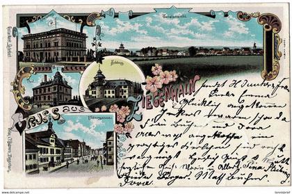 1899, " Ziegenhain "  Schwalmstadt , ,Litho , mit Untergasse  a5993