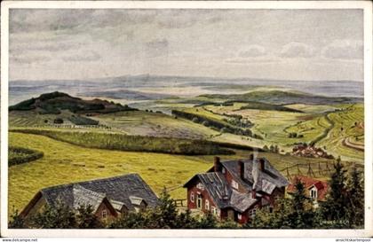 Artiste CPA Lindegreen, K., Schotten Vogelsbergkreis, Blick vom Hoherodskopf