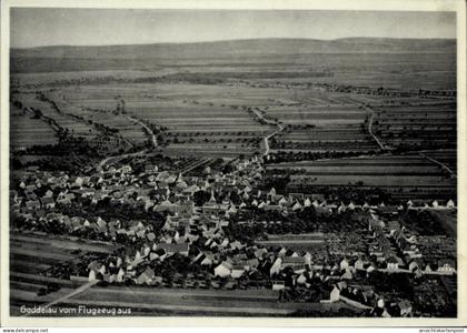 CPA Goddelau Riedstadt in Hessen, Luftaufnahme von Felder, Häuser, Landschaft