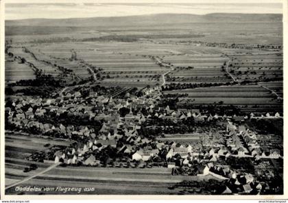 CPA Goddelau Riedstadt in Hessen, Luftaufnahme von Felder, Häuser, Landschaft