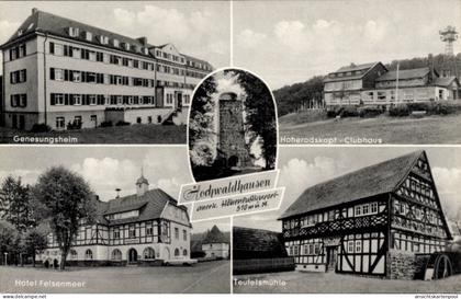 CPA Hochwaldhausen Grebenhain im Vogelsbergkreis, Genesungsheim, Hoherodskopf Clubhaus, Teufelsmühle