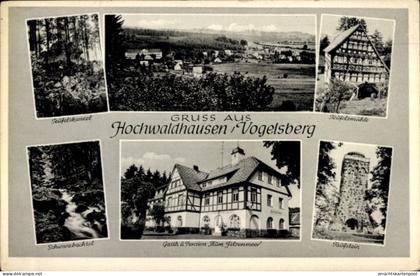 CPA Hochwaldhausen Grebenhain im Vogelsbergkreis, Teufelskanzel, Teufelsmühle, Schwarzbachtal