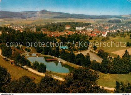 Gersfeld Rhoen im Naturpark Rhoen Fliegeraufnahme