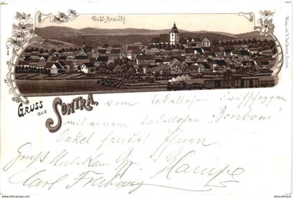 Gruss aus Sontra - Litho