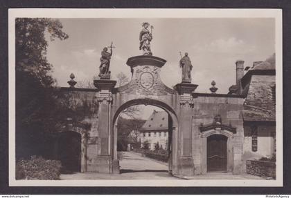 Vintage postcard 1929 Eberbach Abbey sandstone portal Hattenheim Hesse Germany
