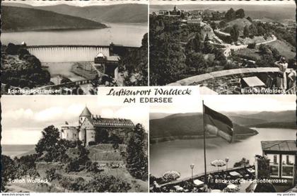 Waldeck Edersee Edersee- Sperrmauer Schloss Waldeck