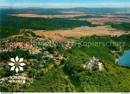 Waldeck Edersee Hotel Schloss Waldeck Fliegeraufnahme