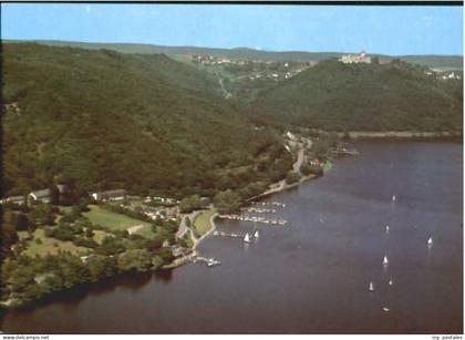 Waldeck Edersee Waldeck Jugendherberge Edersee Fliegeraufnahme