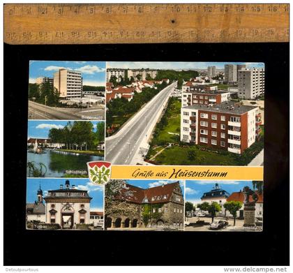 HEUSENSTAMM IN HESSEN 6056 /  1974 bastenwald Postschule Schloss Torbau Kirch Rathausplatz