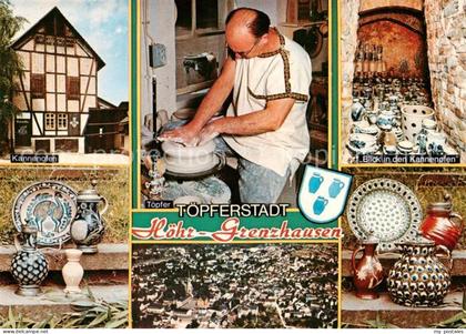 Grenzhausen  Hoehr-Grenzhausen Toepferstadt Handwerk Kannenofen Fachwerkhaus
