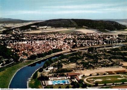 Hoexter Weser Fliegeraufnahme