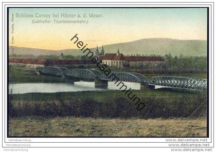 Schloss Corvey bei Höxter an der Weser ca. 1905