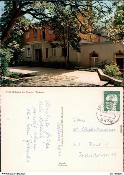 Ansichtskarte Hofheim (Taunus) Kurhaus 1971