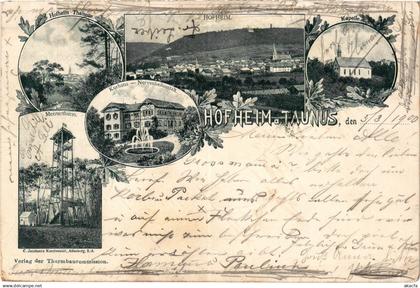 CPA HOFHEIM i. TAUNUS LITHO GERMANY (804592)