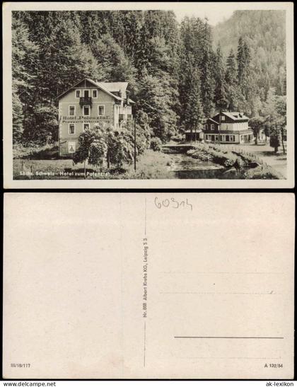 Hohnstein (Sächs. Schweiz) Sächs. Schweiz Hotel zum Polenztal 1954