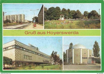 Hoyerswerda Wilh Pieck Strasse Freibad Centrum Warenhaus Planetarium