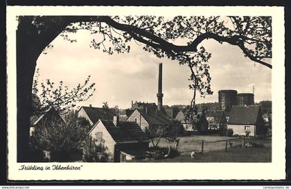 AK Ibbenbüren, Industriegelände hinter blühendem Baum