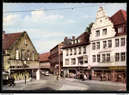 AK Ibbenbüren /Westf., Oberer Markt, Geschäftshäuser, Eduscho Kaffee, Bekleidungshaus
