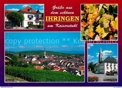 Ihringen Rathaus Wein Panorama Kirche