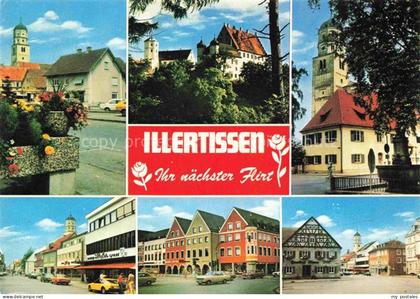 Illertissen Kirche Schloss Strassenpartien