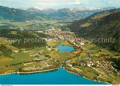 Buehl Alpsee Blick auf Alpsee Buehl Immenstadt und Allgaeuer Hochgebirge