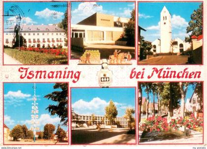 Ismaning Teilansichten Hallenbad Kirche Maibaum