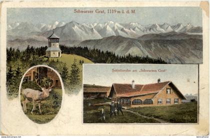 Isny - Schwarzer Grat - Künstler-AK Eugen Felle