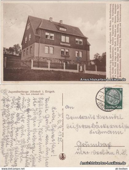 Ansichtskarte Jöhstadt (Erzgebirge) Jugendherberge 1935