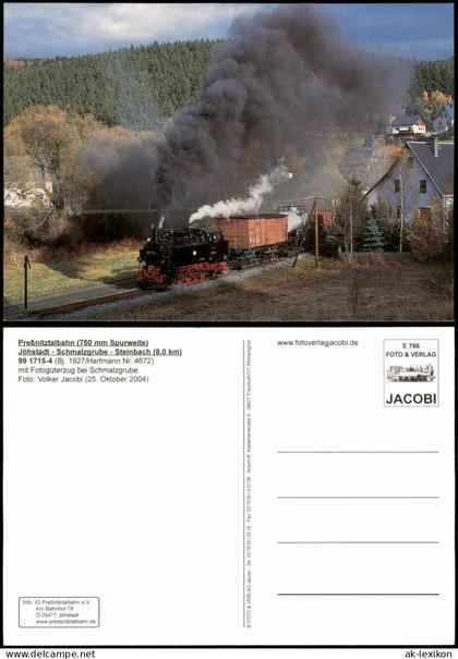 Schmalzgrube-Jöhstadt (Erzgebirge) Preßnitztalbahn Dampflok 99 1715-4   2004
