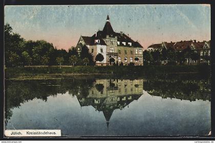 AK Jülich, Kreisständehaus, vom Wasser gesehen