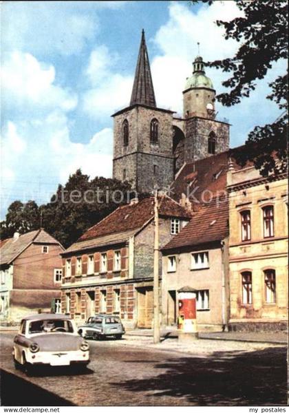 Jueterbog Brandenburg Leninstrasse Kirchturm