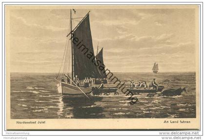 Juist - An Land fahren - Verlag M. Glückstadt & Münden Hamburg 20er Jahre