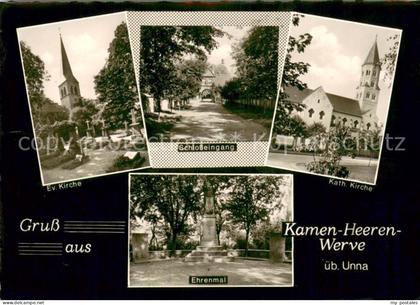 Kamen Westfalen Ehrenmal Ev. Kirche Schlosseingang