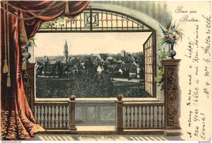 Gruss aus Bretten - Litho