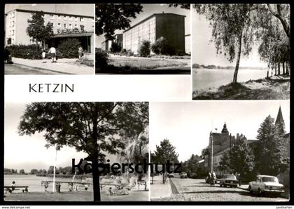ÄLTERE POSTKARTE KETZIN KREIS NAUEN Briefmarke DDR Tillandsia bulbosa Bromelie Ansichtskarte postcard cpa AK