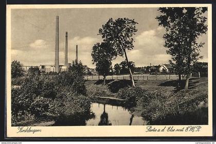 AK Kirchlengern, Fabrik a.d. Else