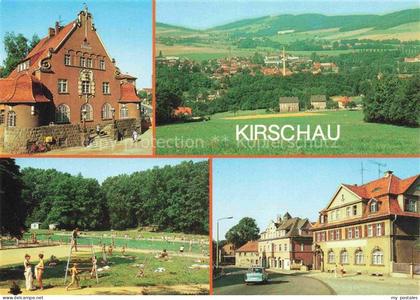 Kirschau Sachsen Postamt Freibad Zittauer-Strasse Ortsuebersicht Jugendstilgebae