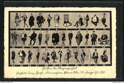 AK Kleinmachnow, Gasthaus Franz Grothe, Grössen der Vergangenheit