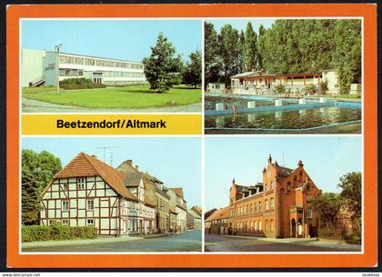 E7776 - TOP Beetzendorf Freibad Schule - Bild und Heimat Reichenbach