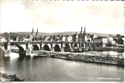 Koblenz Rhein Koblenz Bruecke x 1955